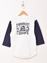 七分袖 ベースボールTシャツ「P.S.H.A」