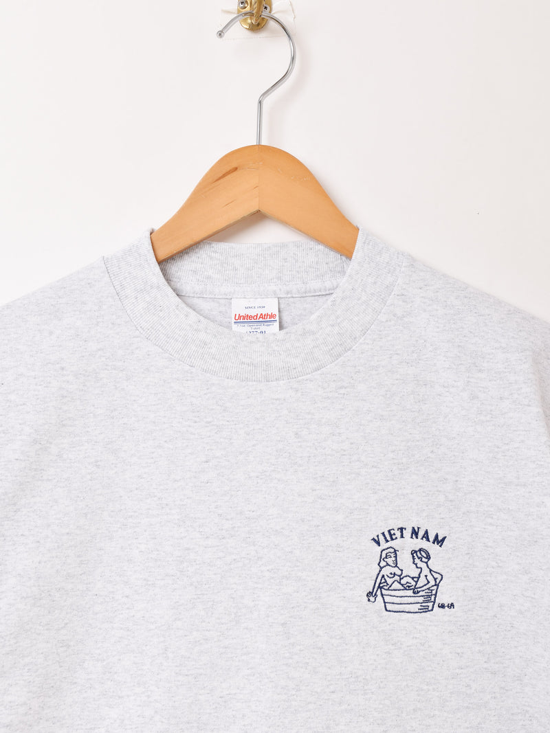 【2色展開】 ワンポイント刺繍 Tシャツ「VIETNAM」