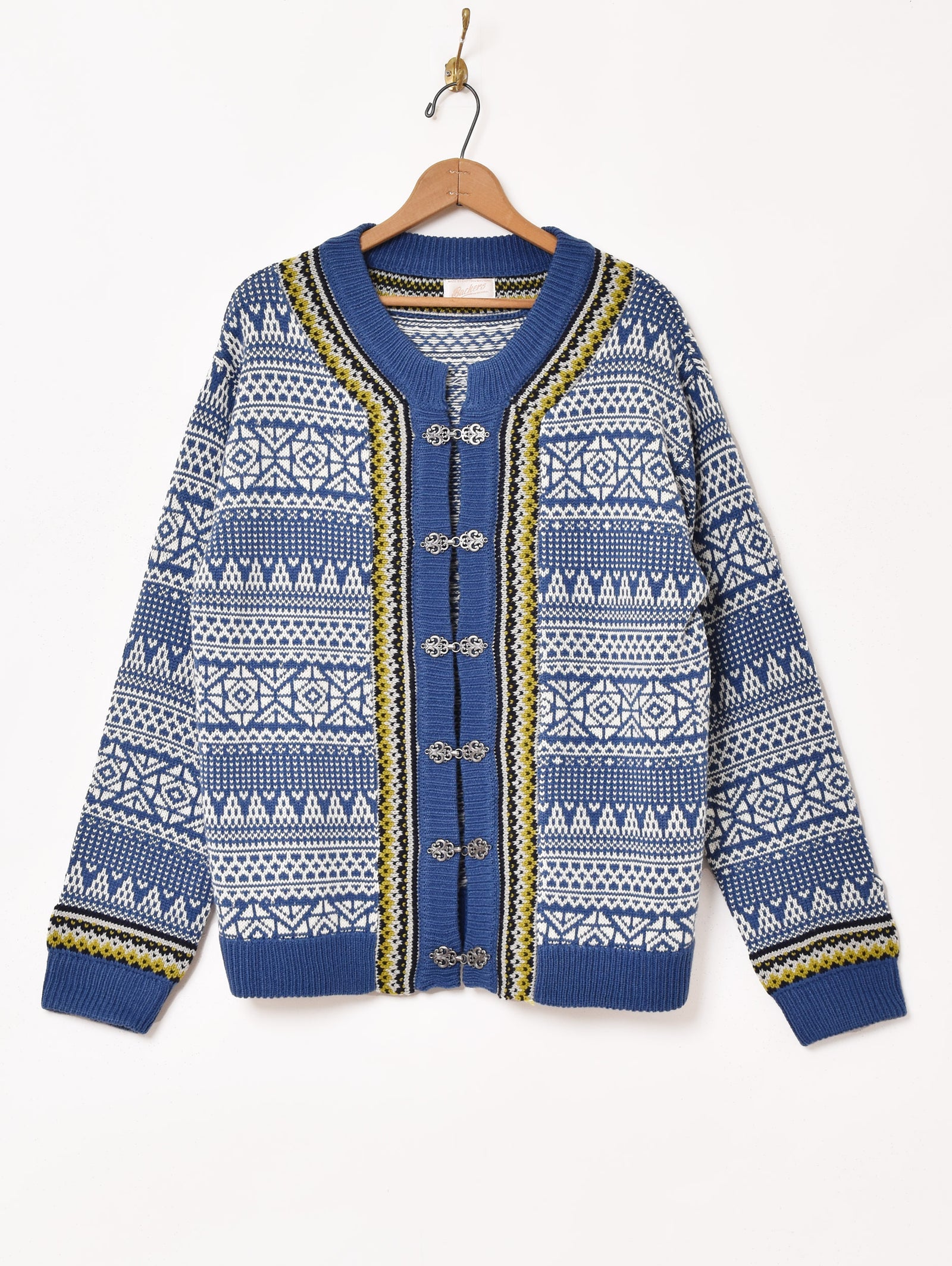 XS】【80年代】nordstrikk ノルウェー製 ノルディック柄 金具
