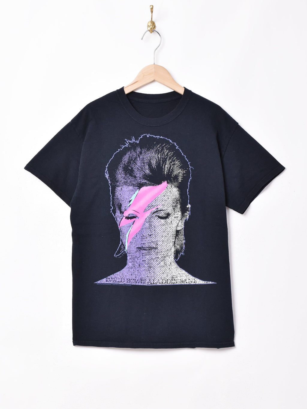 David Bowie グラフィックプリントTシャツ – 古着屋Top of the Hillの