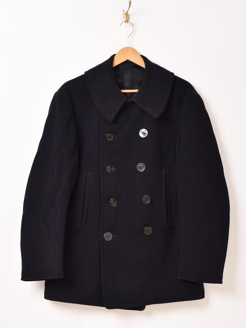 1940’s 前期 U.S.NAVY "NAVAL CLOTHING FACTORY" 10ボタン Pコート