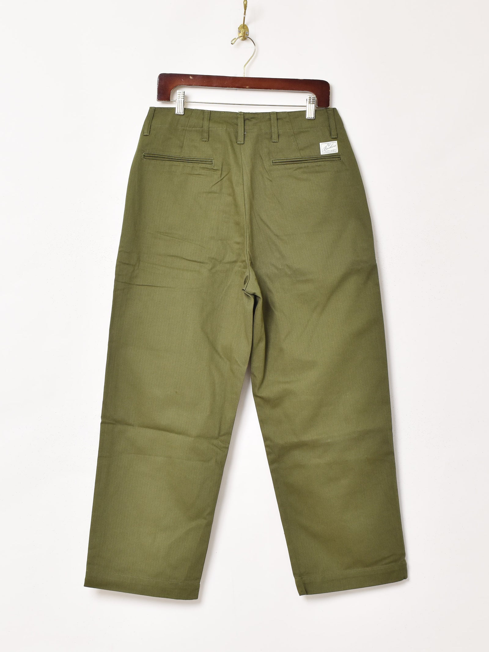 atlast&co butcher products ヘリンボーンワークパンツ ATLAST＆CO(アットラスト) ヘリンボーントラウザーズ グレー