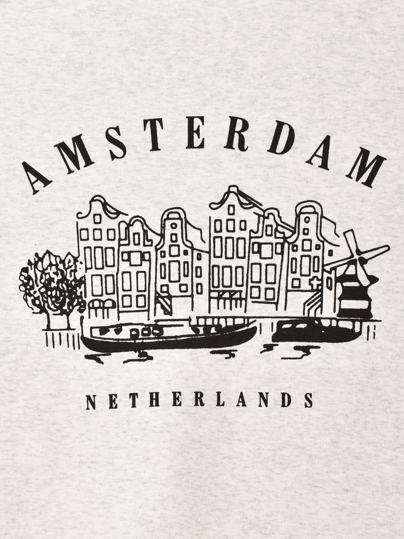 クロップド リンガーTシャツ「AMSTERDAM」