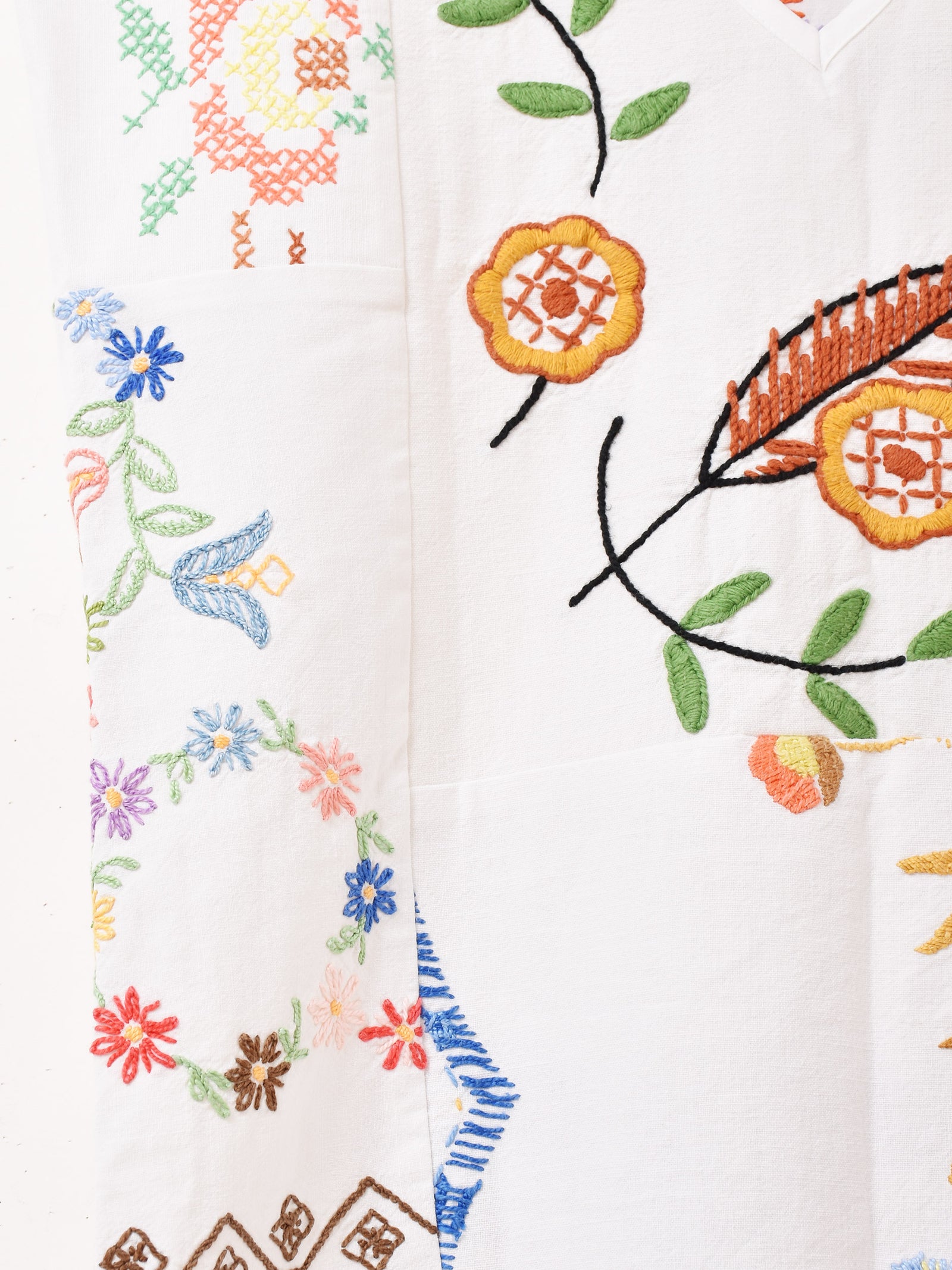 よ*ひ様 ヴィンテージ 刺繍 ワンピース ドレス ファブリック リメイク ゴブラ よ*ひ様 ヴィンテージ 刺繍 ワンピース ドレス ファブリック リメイク