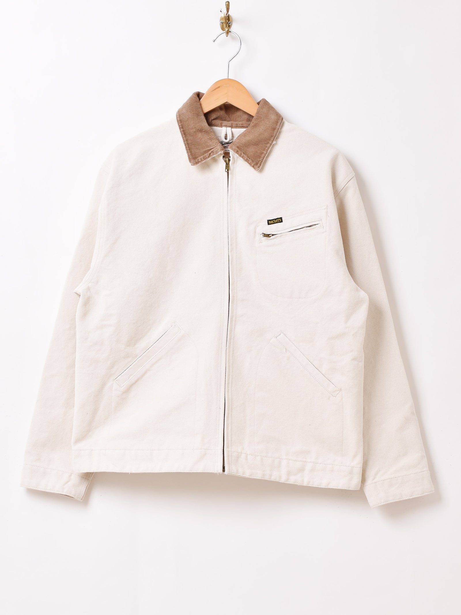 Backers Lサイズ オリーブグリーン　ダックジャケット　ワークジャケット 4色展開】「Backers」レディース ヘビーコットン ワーク