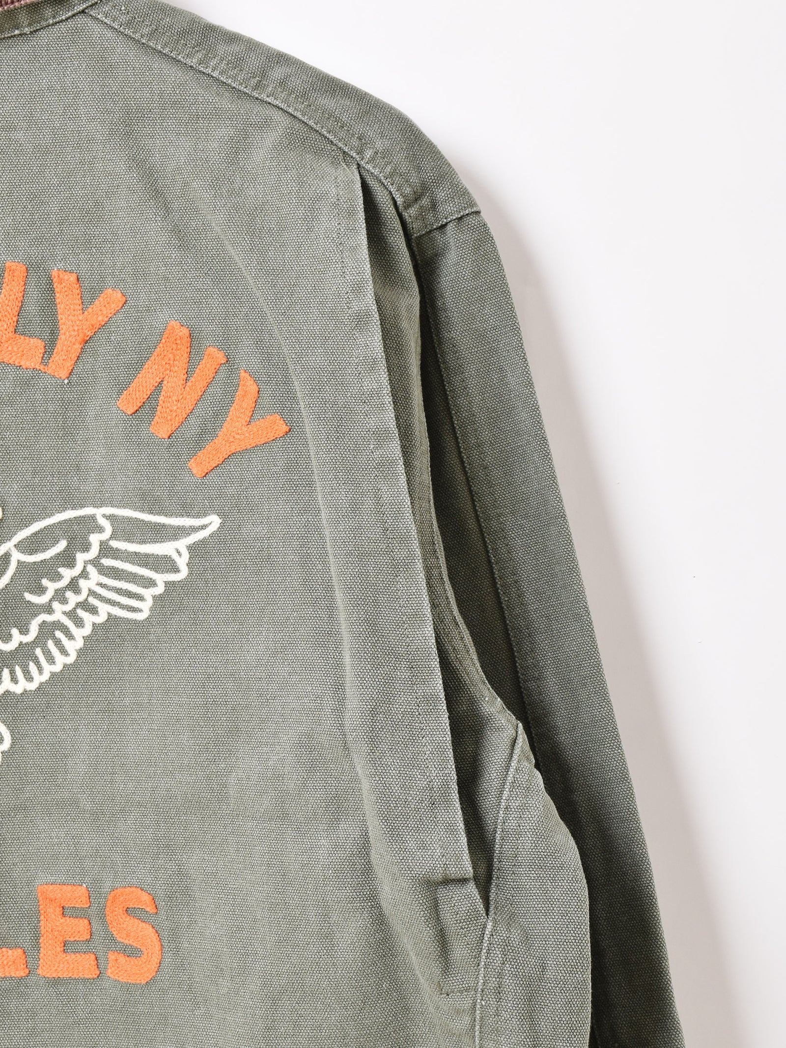 3色展開】Backers 刺繍入り ヘビージャケット「MT.HOLLY MY EAGLES