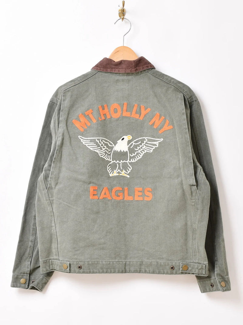 【3色展開】Backers 刺繍入り ヘビージャケット「MT.HOLLY MY EAGLES」