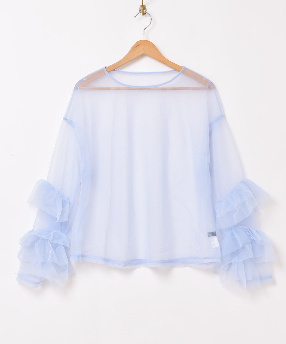 3色展開】Meridian フリル 長袖 シアートップス – 古着屋Top of the