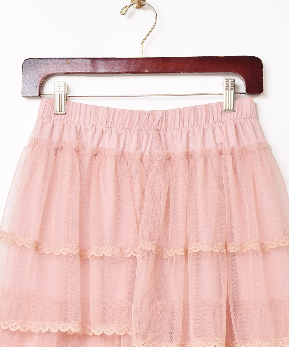 4色展開】Meridian チュール ティアード フリル パンツ – 古着屋Top of