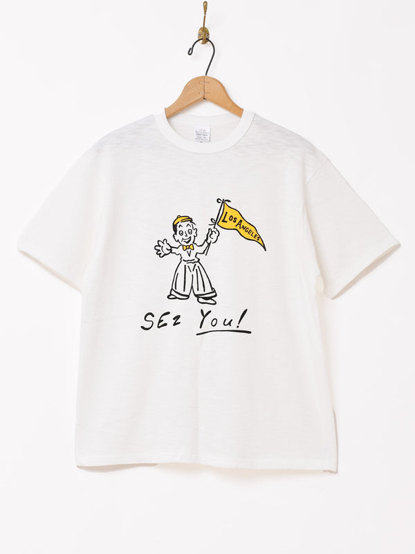 【2色展開】 プリントTシャツ 「LOSANGELES BOY」