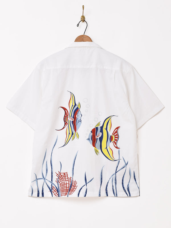 【2色展開】Backers 魚デザイン ハワイアンシャツ