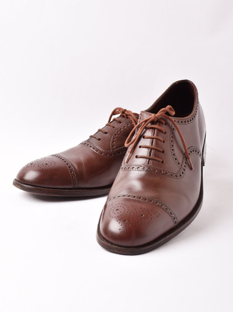 "FOSTER & SON" Leather Semi Brogue Shoes