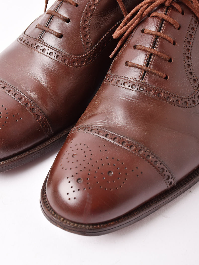 "FOSTER & SON" Leather Semi Brogue Shoes