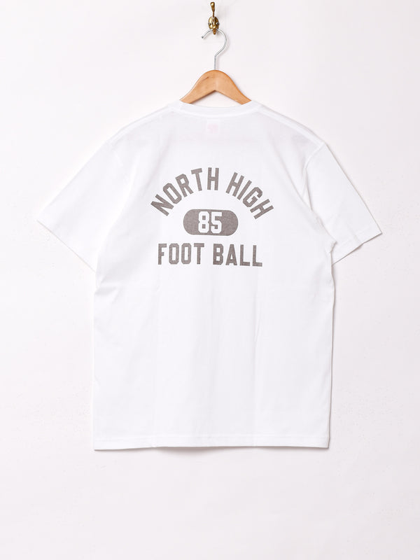 【2色展開】 カレッジプリント Tシャツ 【NORTH HIGH FOOT BALL】