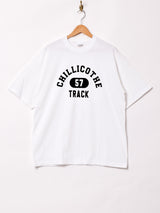 【2色展開】 カレッジプリント Tシャツ【TRACK】