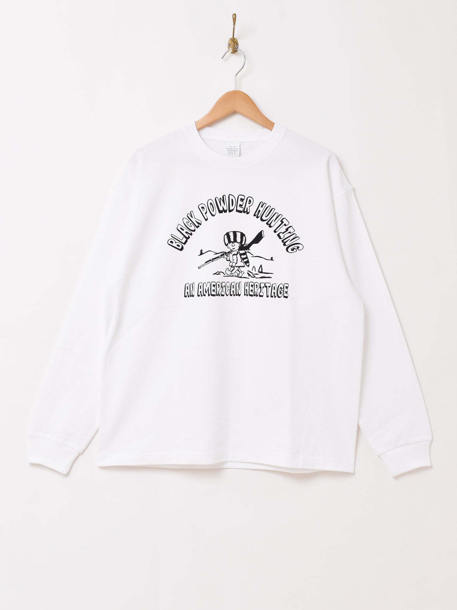 2色展開】 プリント ロングスリーブTシャツ「BLACK POWDER HUNTING