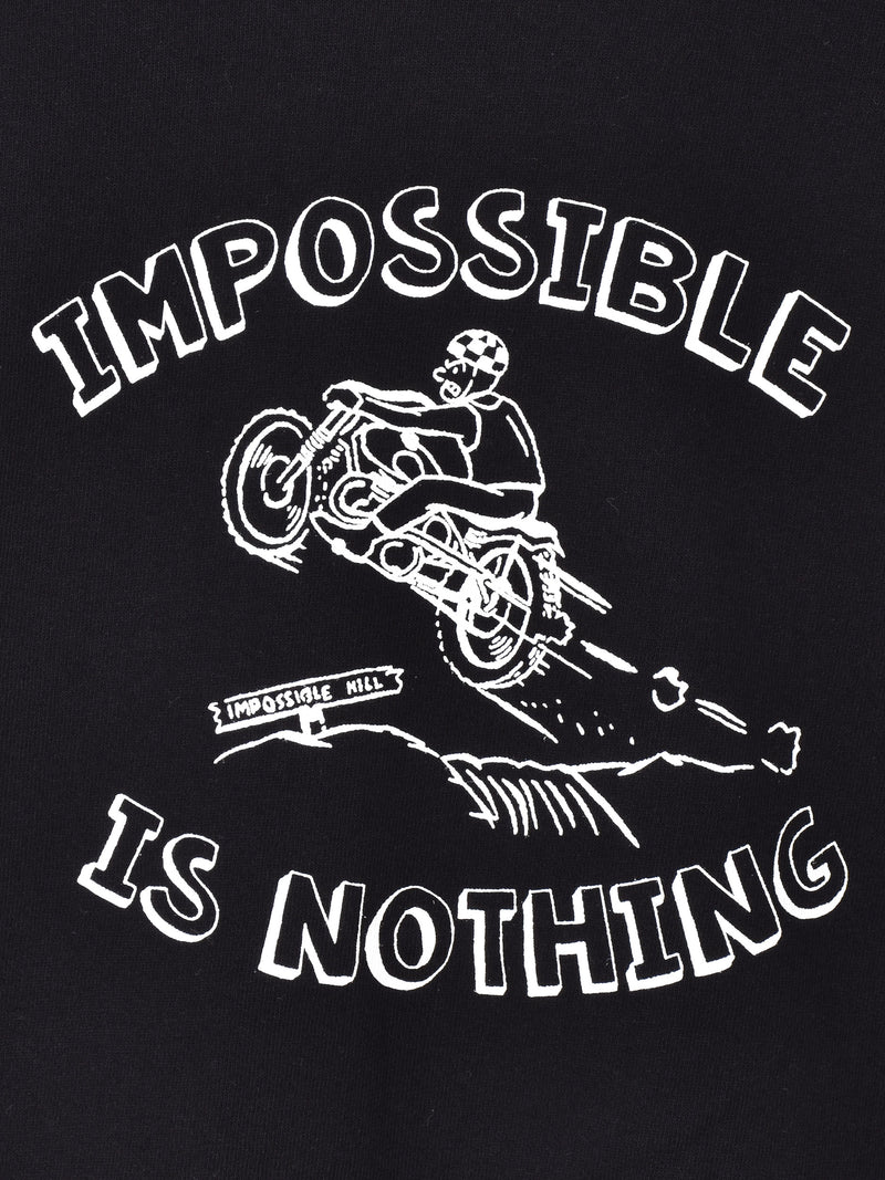【2色展開】 プリント ロングスリーブTシャツ「IMPOSSIBLE IS NOTHING」
