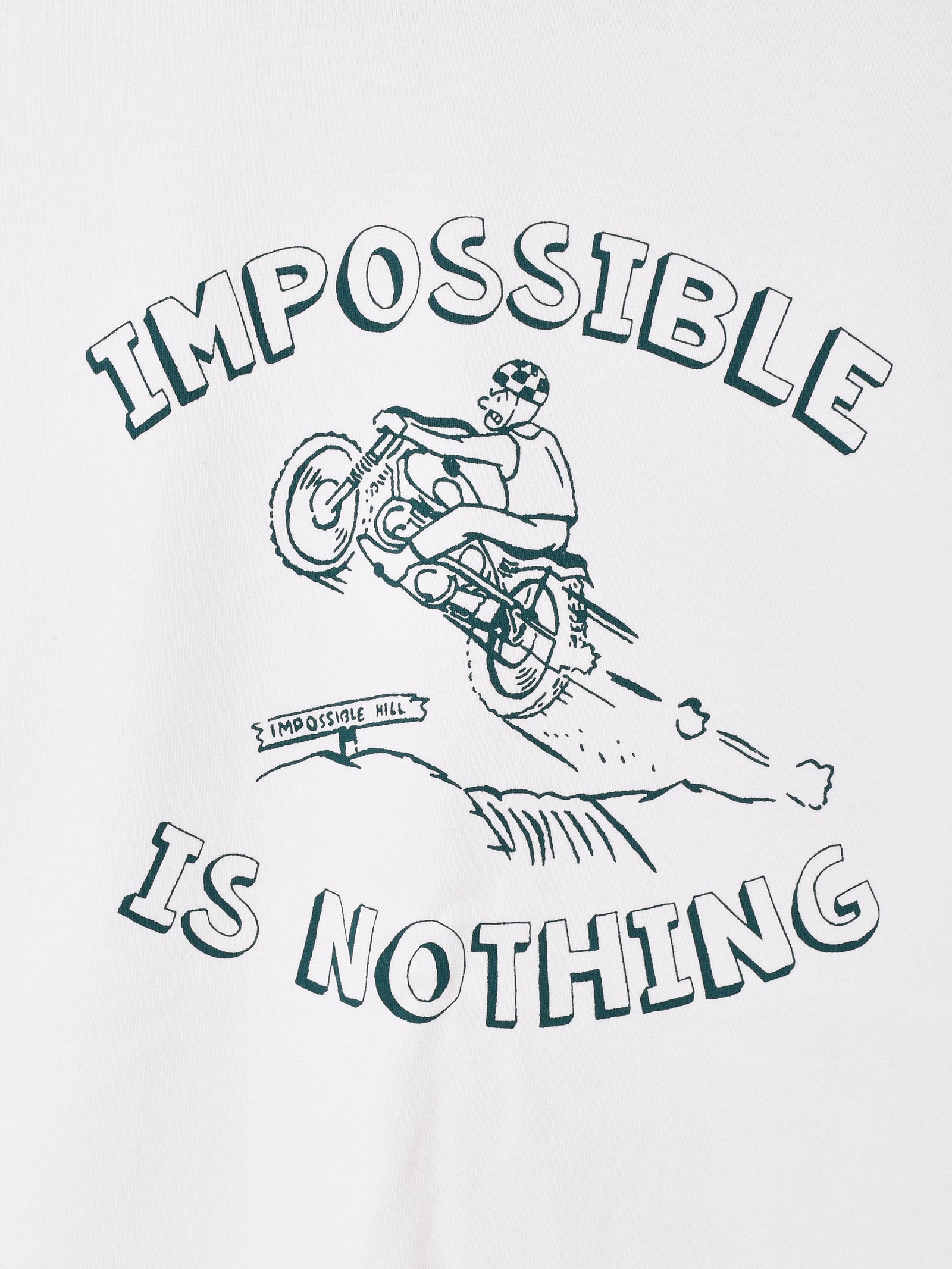 2色展開】 プリント ロングスリーブTシャツ「IMPOSSIBLE IS NOTHING