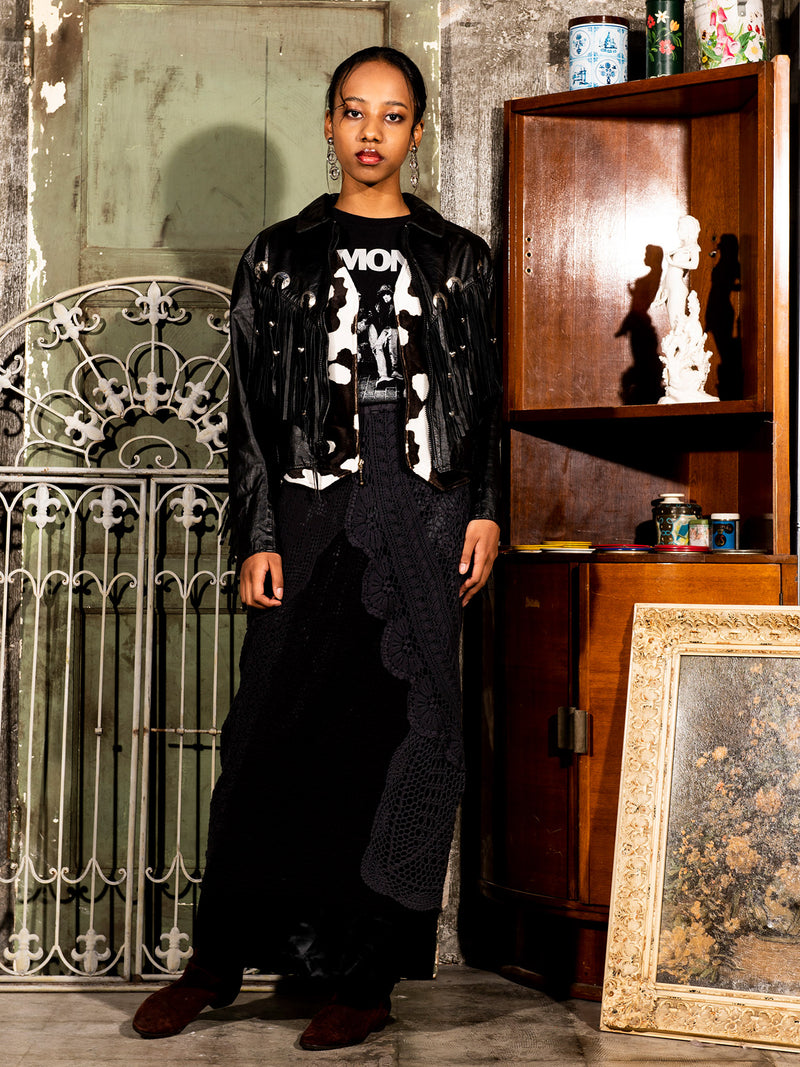 Fringe Leather Jacket