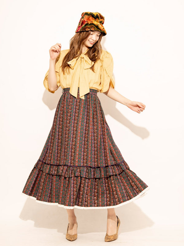 Paisley patterned skirt