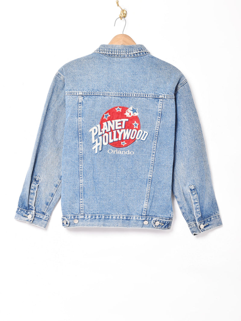 PLANET HOLLYWOOD バック刺繍デニムジャケット – 古着屋Top of the