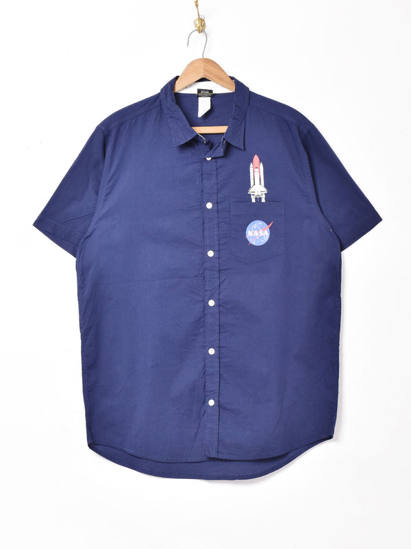 NASA プリント半袖シャツ