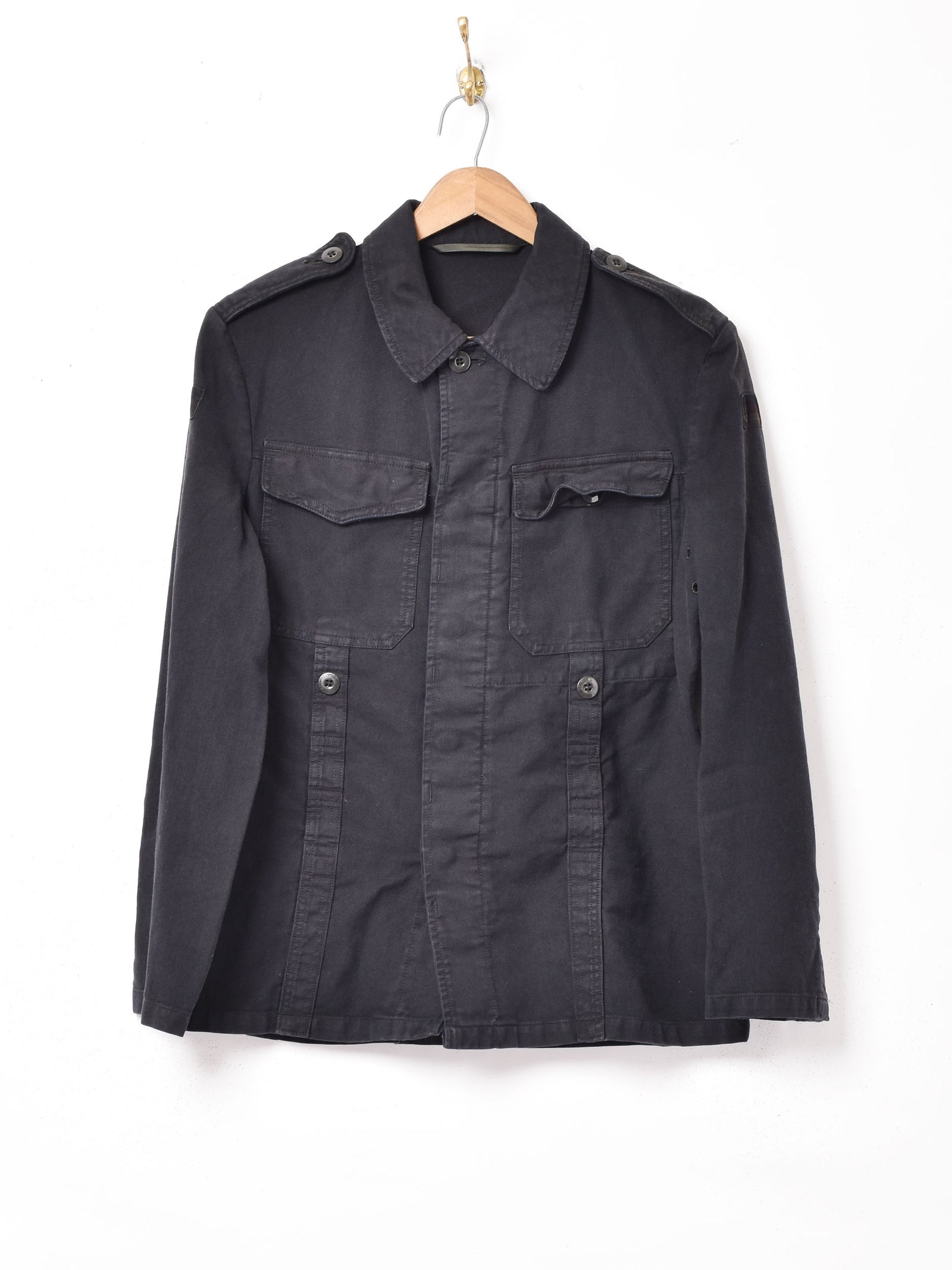 ブラックモールスキンジャケット！44/46 全国通販】VINTAGE 40-50s FRENCH WORK