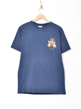 Hard Rock Cafe サンディエゴ ギターモチーフ ロゴプリントＴシャツ ネイビー