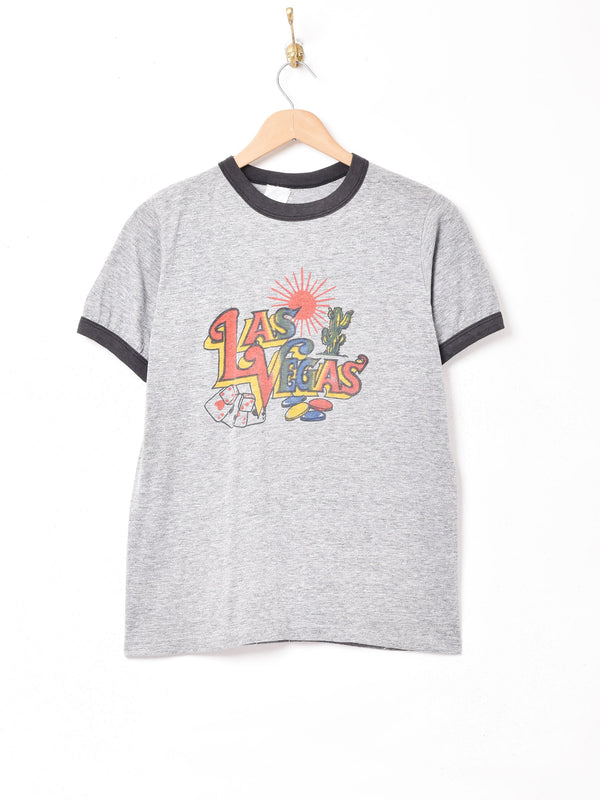 ラスベガス 霜降り リンガーTシャツ