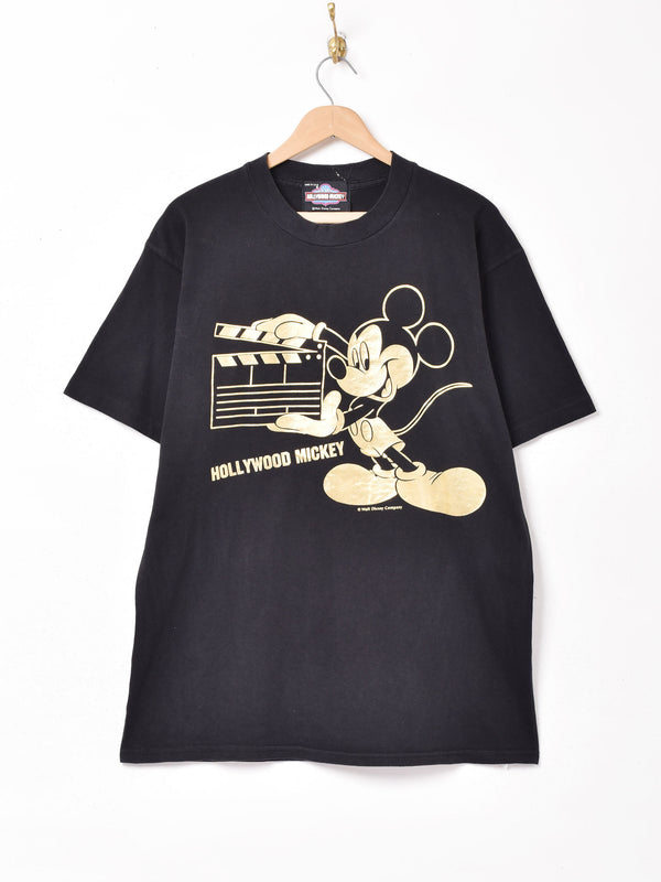 アメリカ製 ミッキーマウス ゴールドプリント Tシャツ