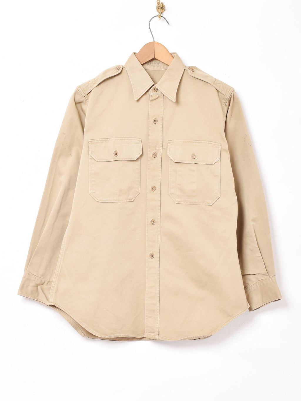 アメリカ軍 US ARMY エポレット付き ミリタリーシャツ – 古着屋Top of