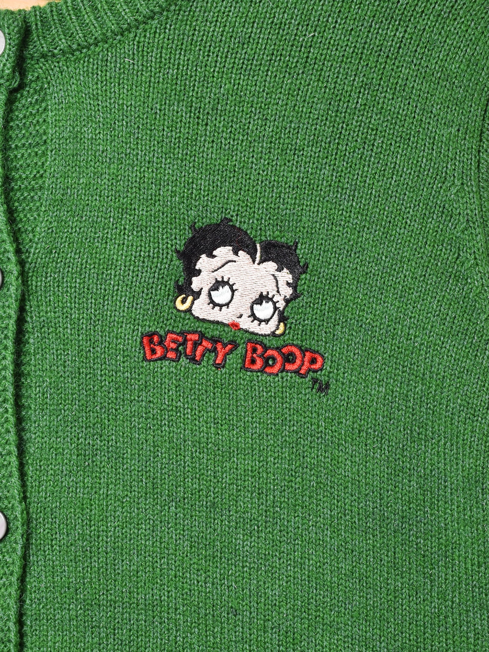 Meridian×Betty Boop》 ワンポイント 刺繍 カーディガン【3色展開