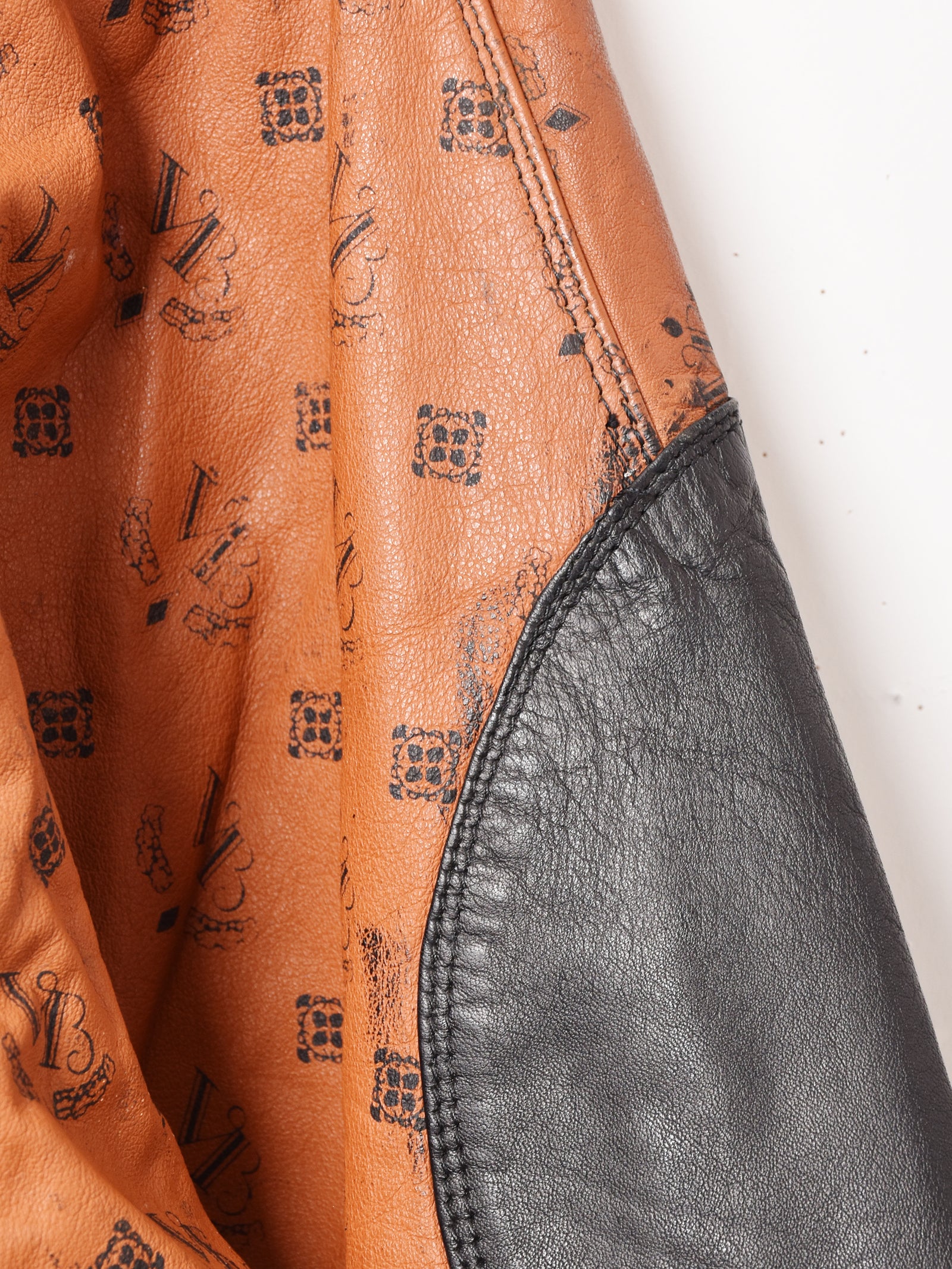 切り替えデザイン レザーブルゾン – 古着屋Top of the Hillの