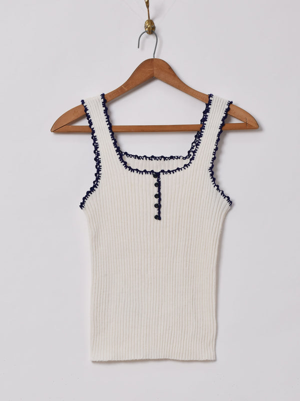 ノースリーブニットトップス