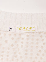 透かし編み 半袖トップス