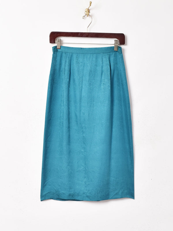 織り柄 シルクタイトスカート