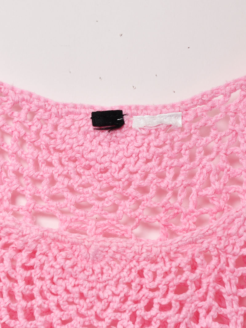 かぎ編み ノースリーブトップス