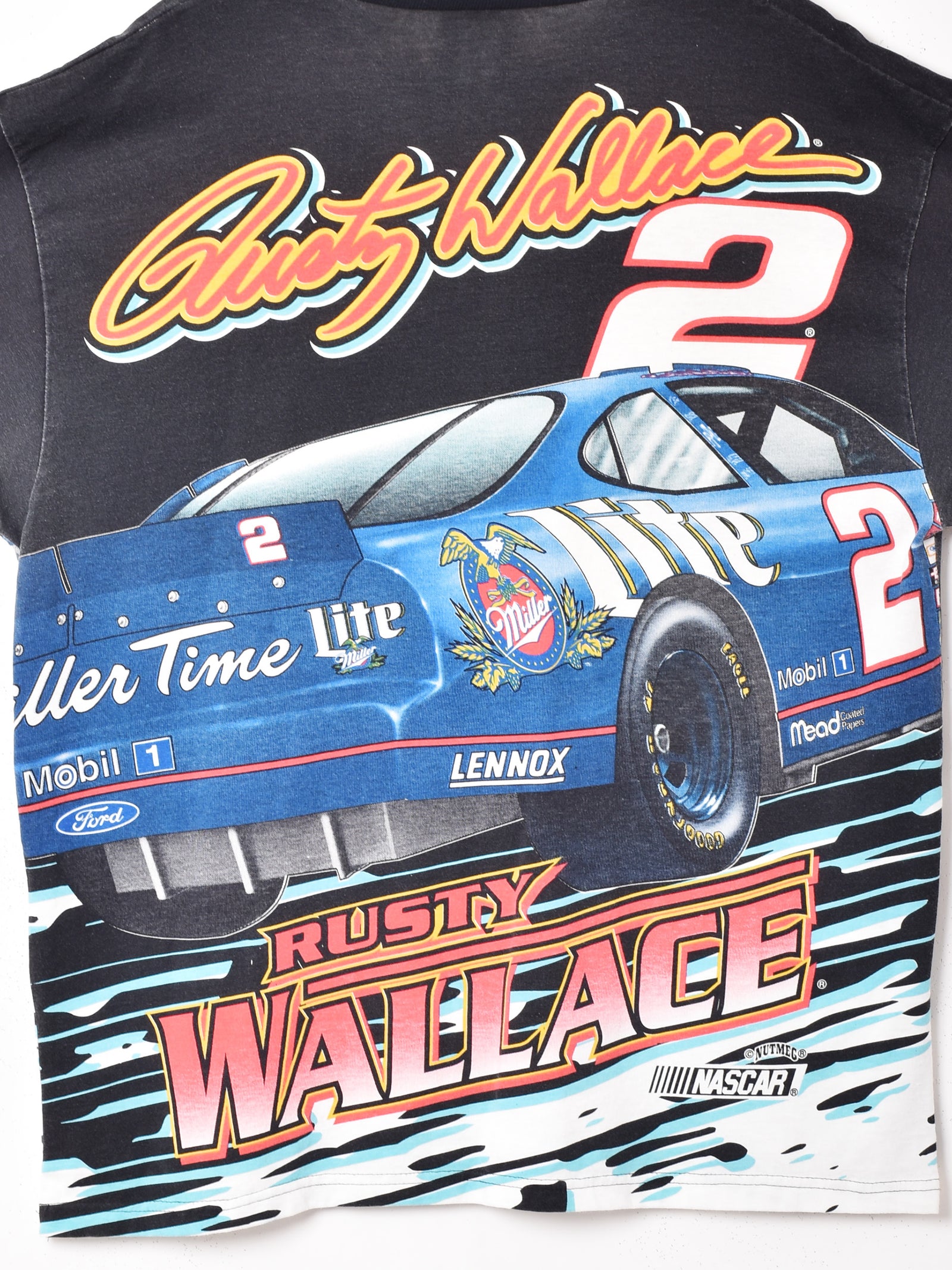 US古着 NASCAR プリント モーターカルチャーTシャツ　古着 アメリカ製 NASCAR 両面プリント Tシャツ – 古着屋Top of the Hillの