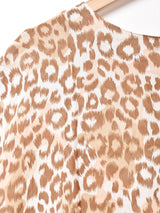 レオパード柄 半袖トップス