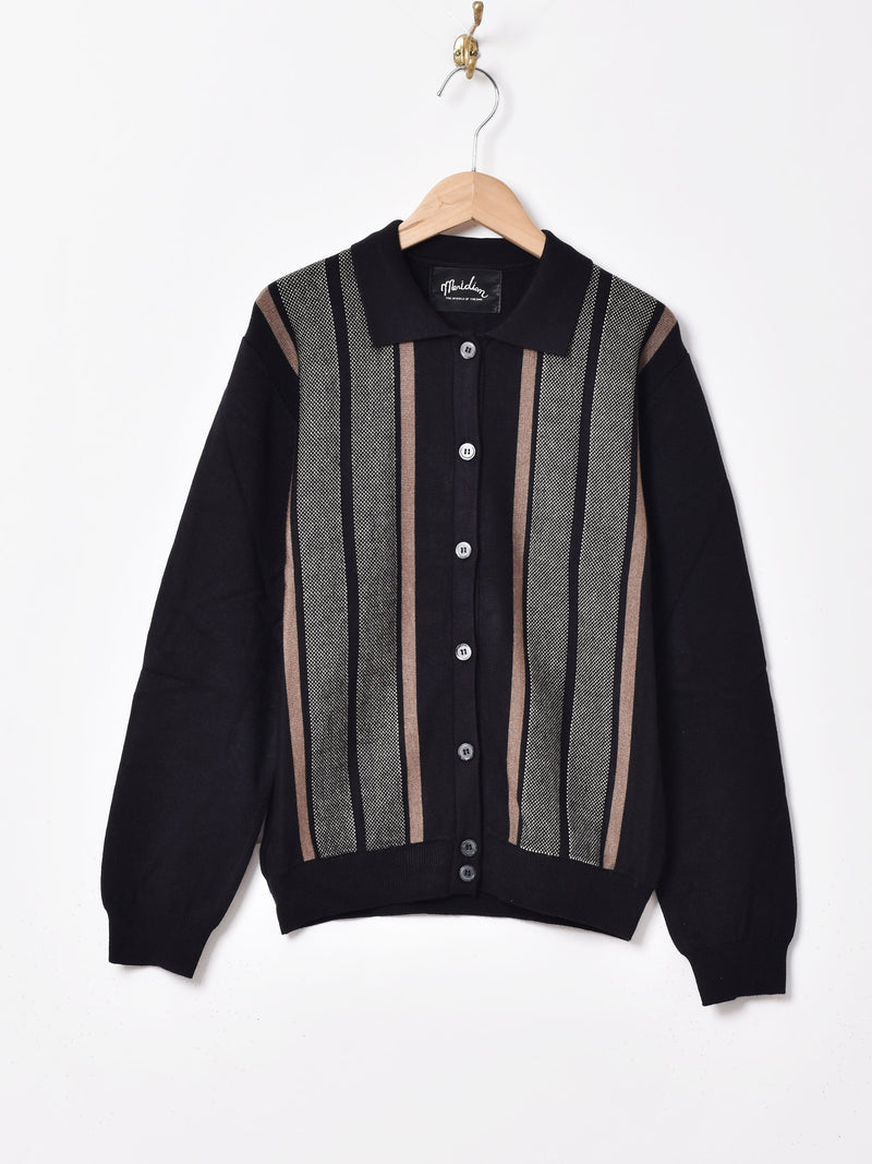 【3色展開】Meridianストライプデザイン カラーセーター
