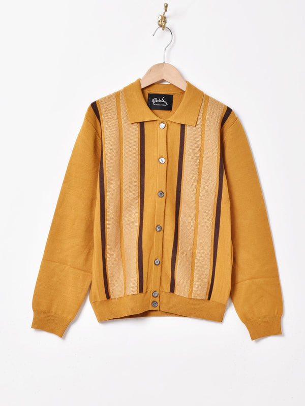 【3色展開】Meridianストライプデザイン カラーセーター