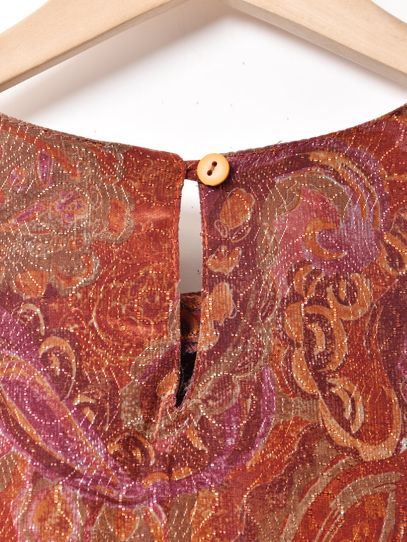 総柄 半袖トップス