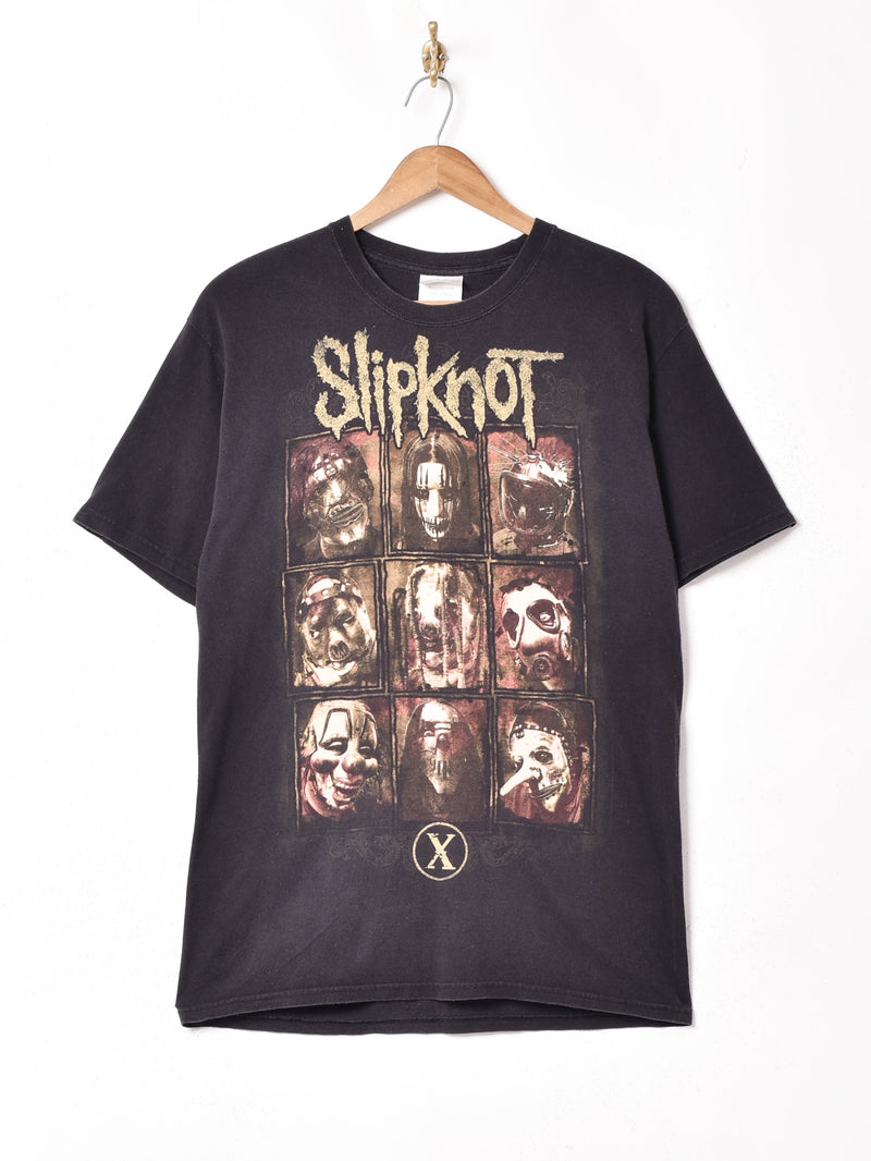 ファッション2000's Slipknot Tシャツ 両面プリント シングルステッチ