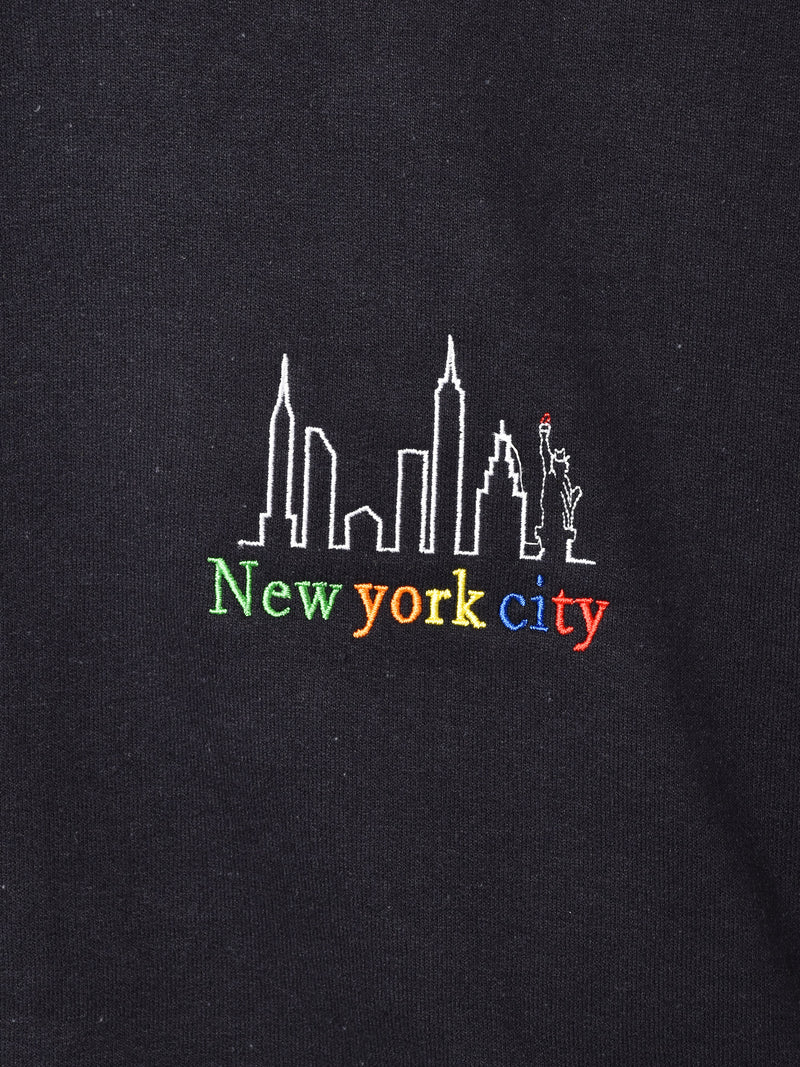 【2色展開】 ワンポイントスウェットシャツ【New York City】