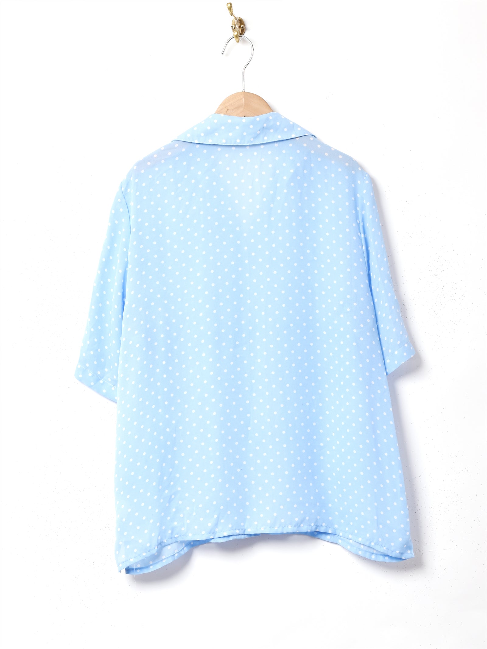  Originals ドット柄 半袖Tシャツ ライトブルー ドット柄 オープンカラーシャツ – 古着屋Top of the Hillのネット通販