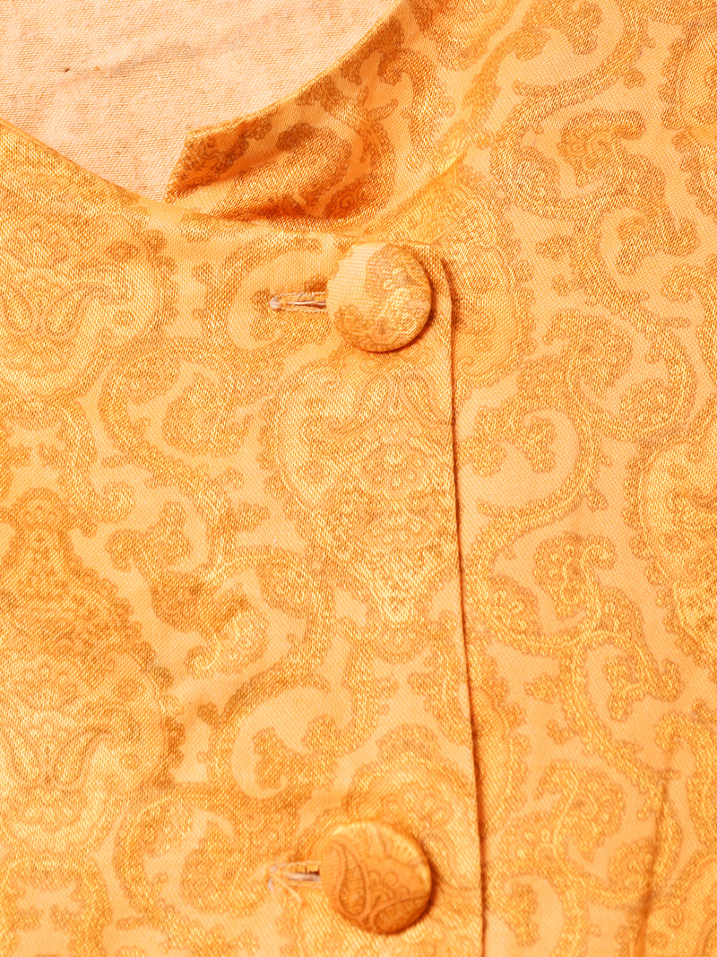 ダマスク柄 半袖トップス