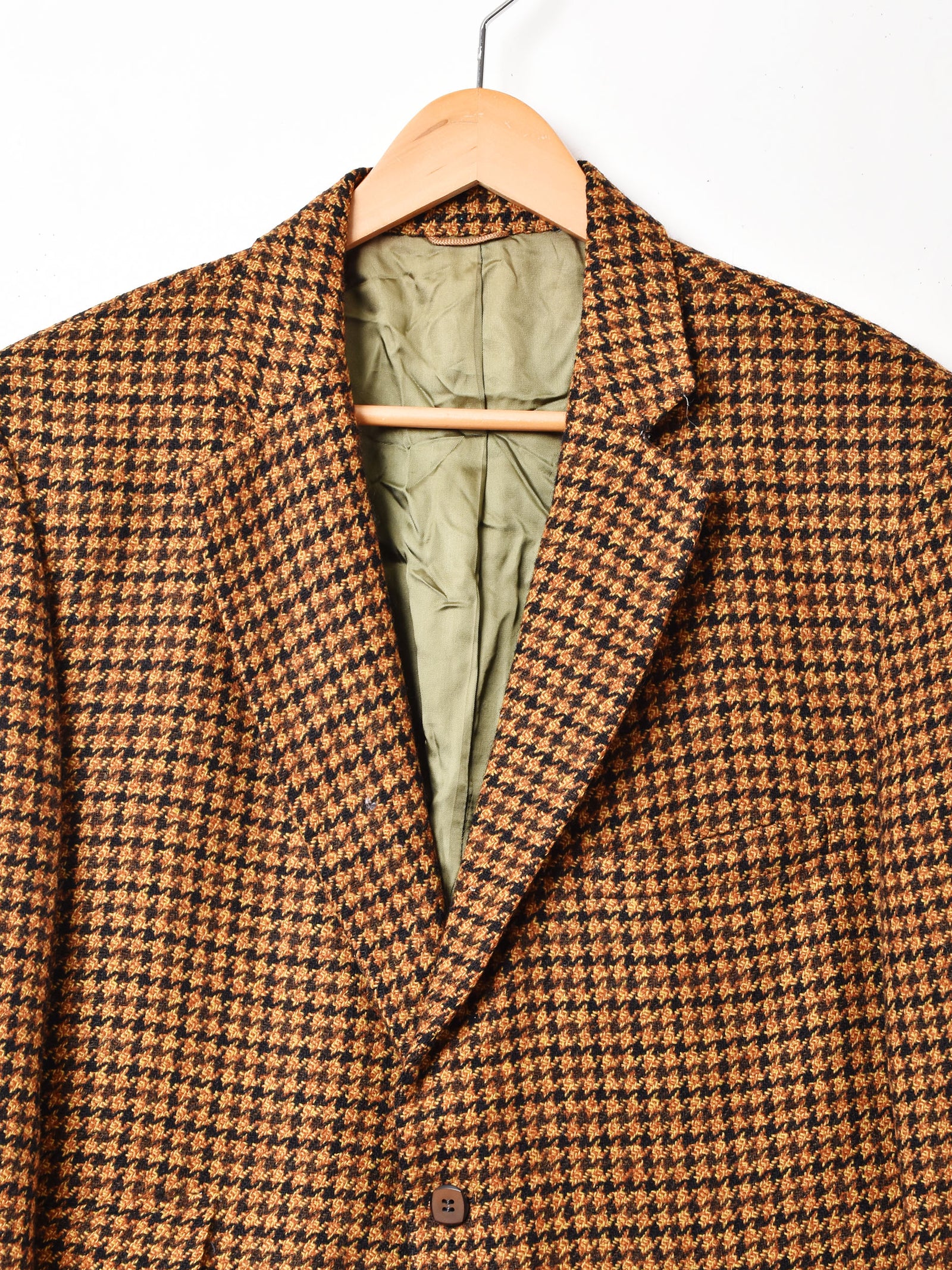 【美USED】70'sヴィンテージアメリカ古着ハウンドトゥース ウールジャケット 美USED】70´sヴィンテージアメリカ古着ハウンドトゥース ウール