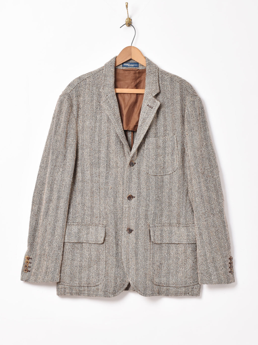 POLO Ralph Lauren へリンボーン ジャケット – 古着屋Top of the Hill