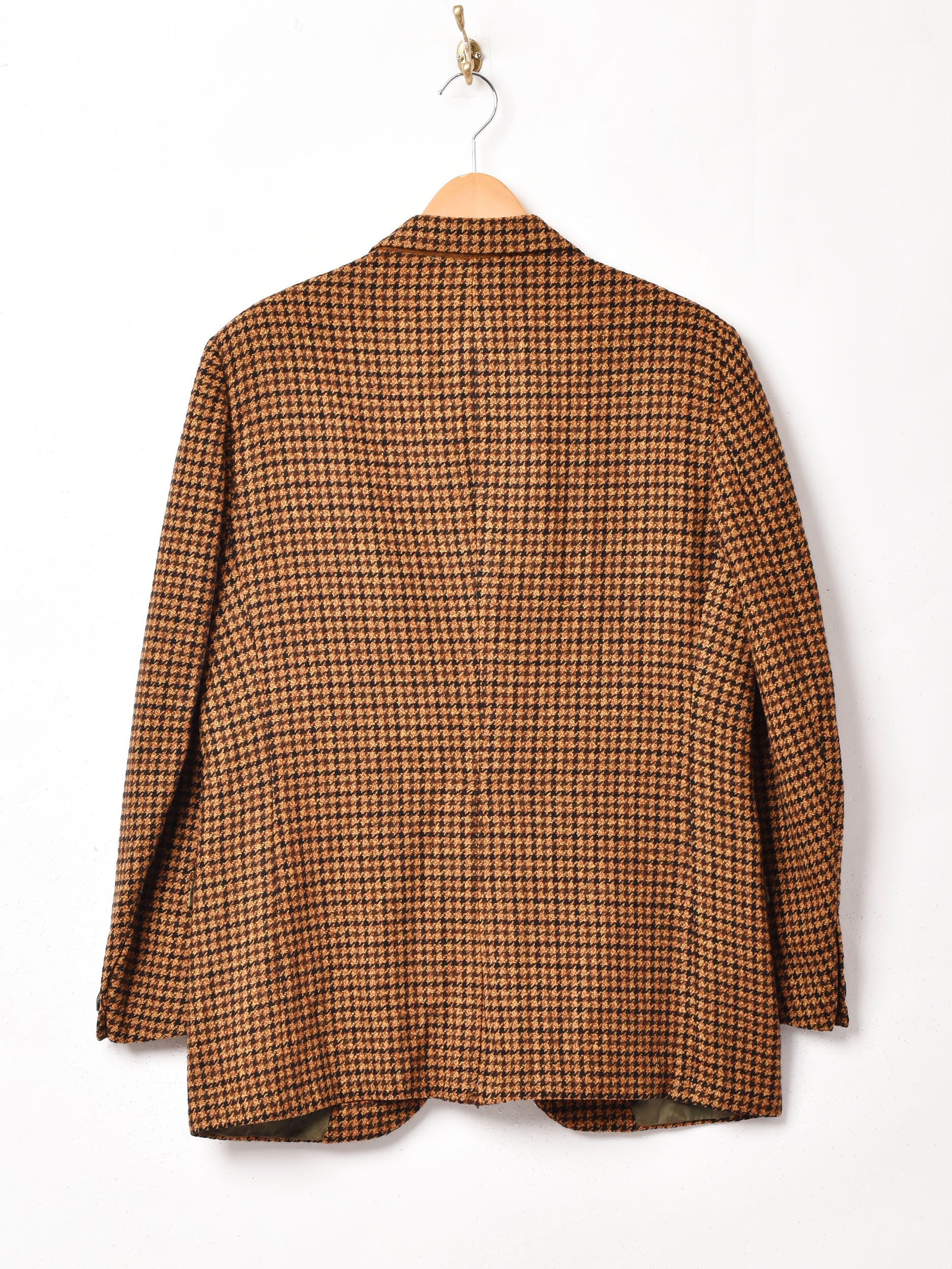 【美USED】70'sヴィンテージアメリカ古着ハウンドトゥース ウールジャケット アメリカ製 ハウンドトゥース テーラードジャケット – 古着屋Top