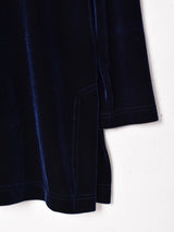 Vネックべロアトップス